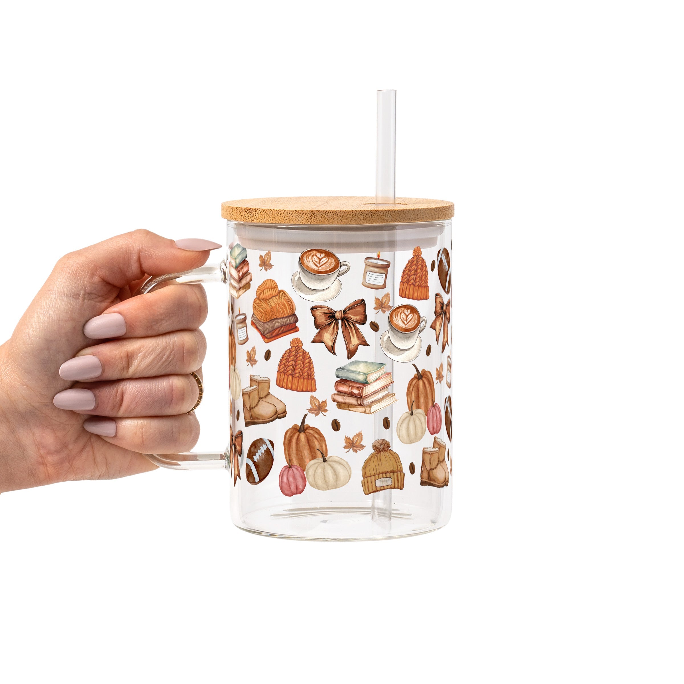 Cozy Fall Glass Cups