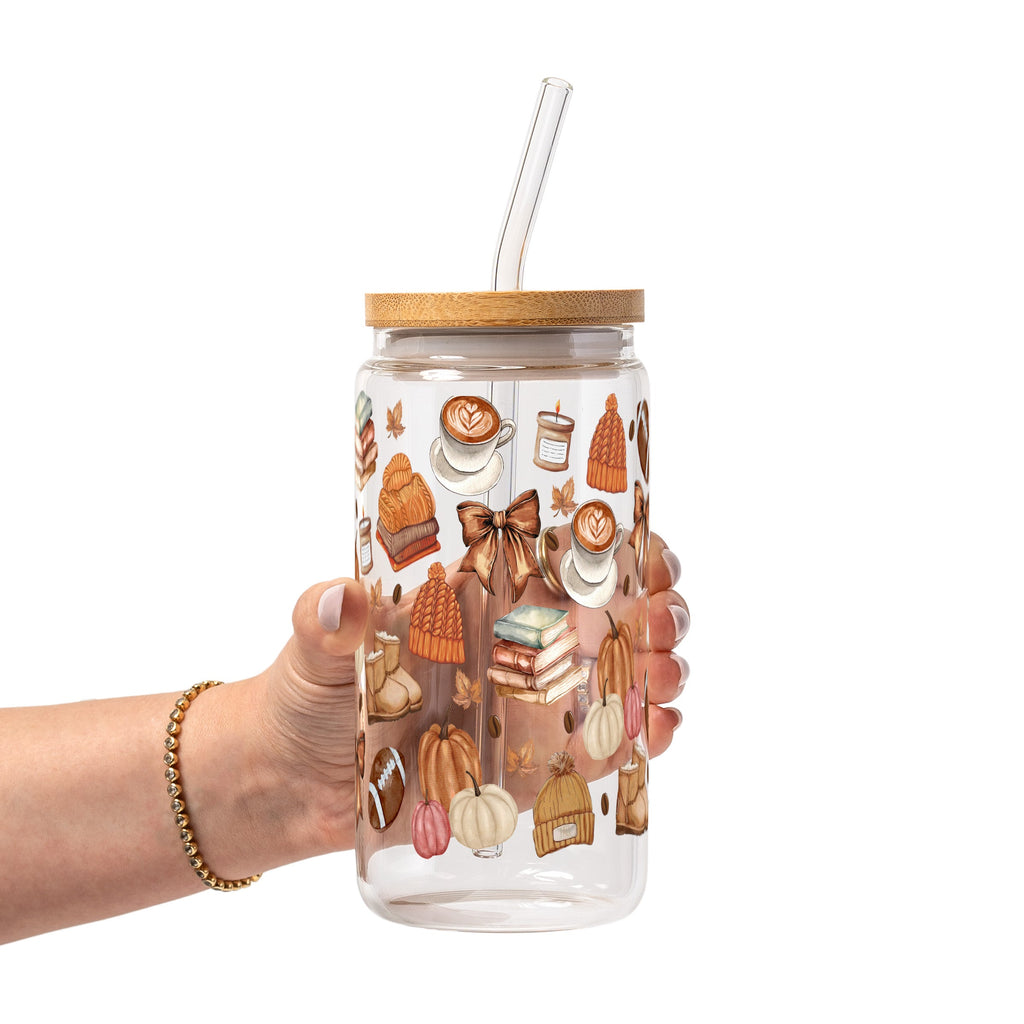 Cozy Fall Glass Cups