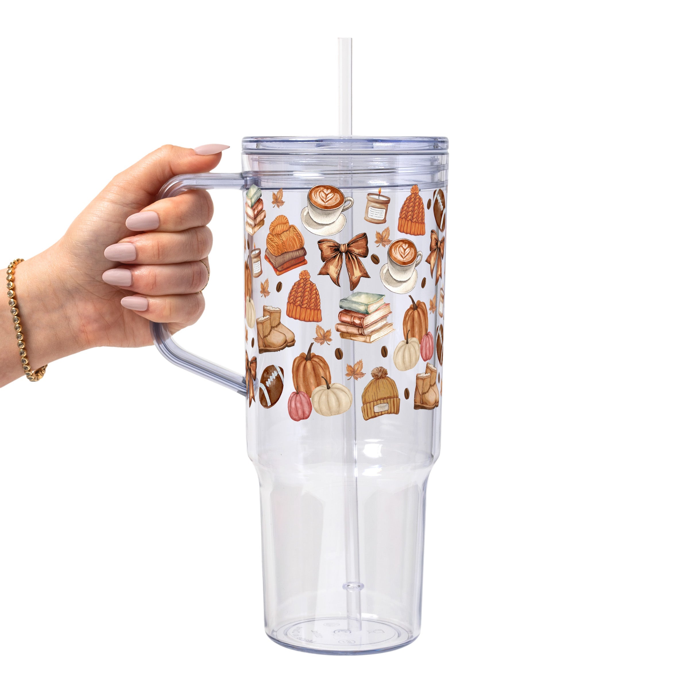 Cozy Fall Glass Cups