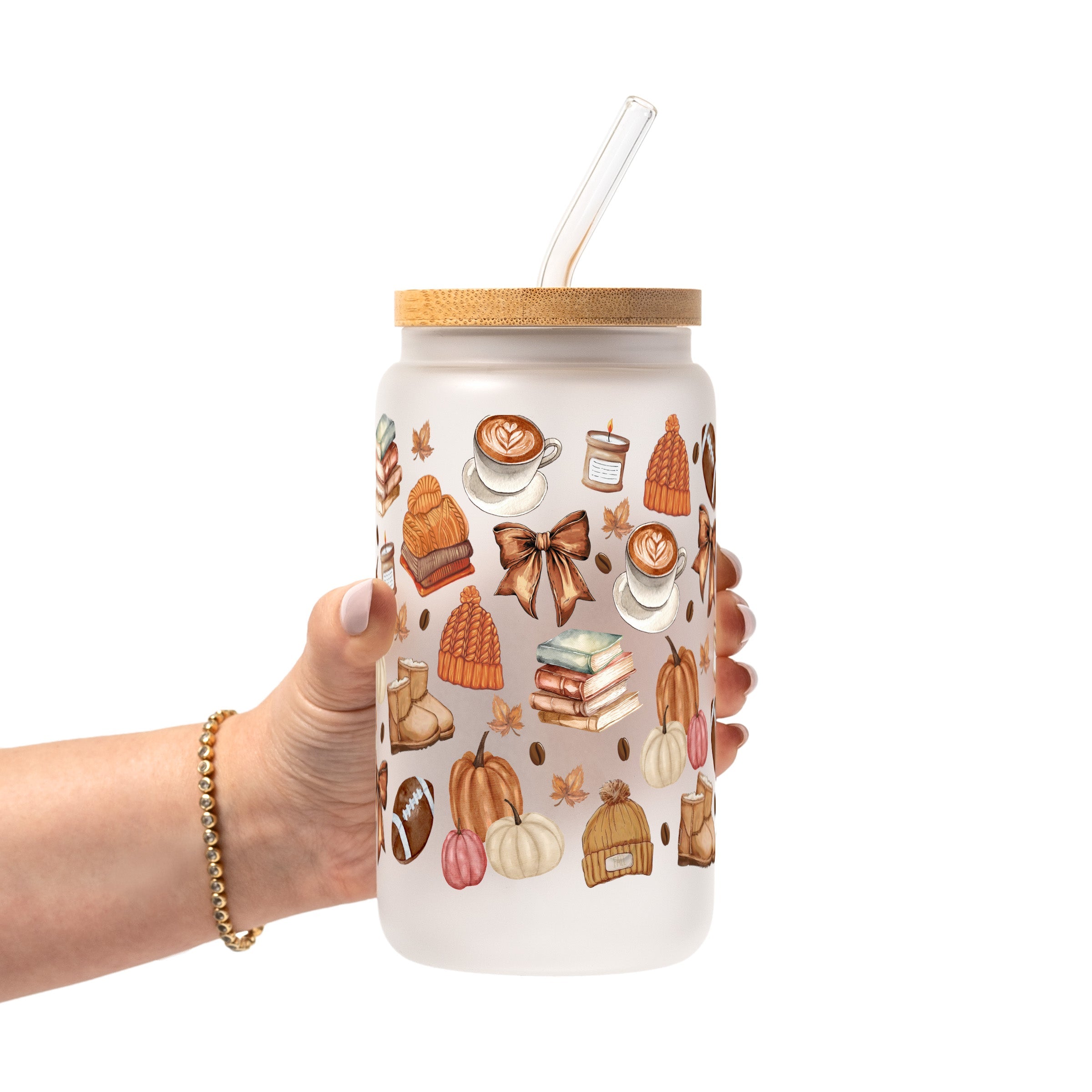 Cozy Fall Glass Cups
