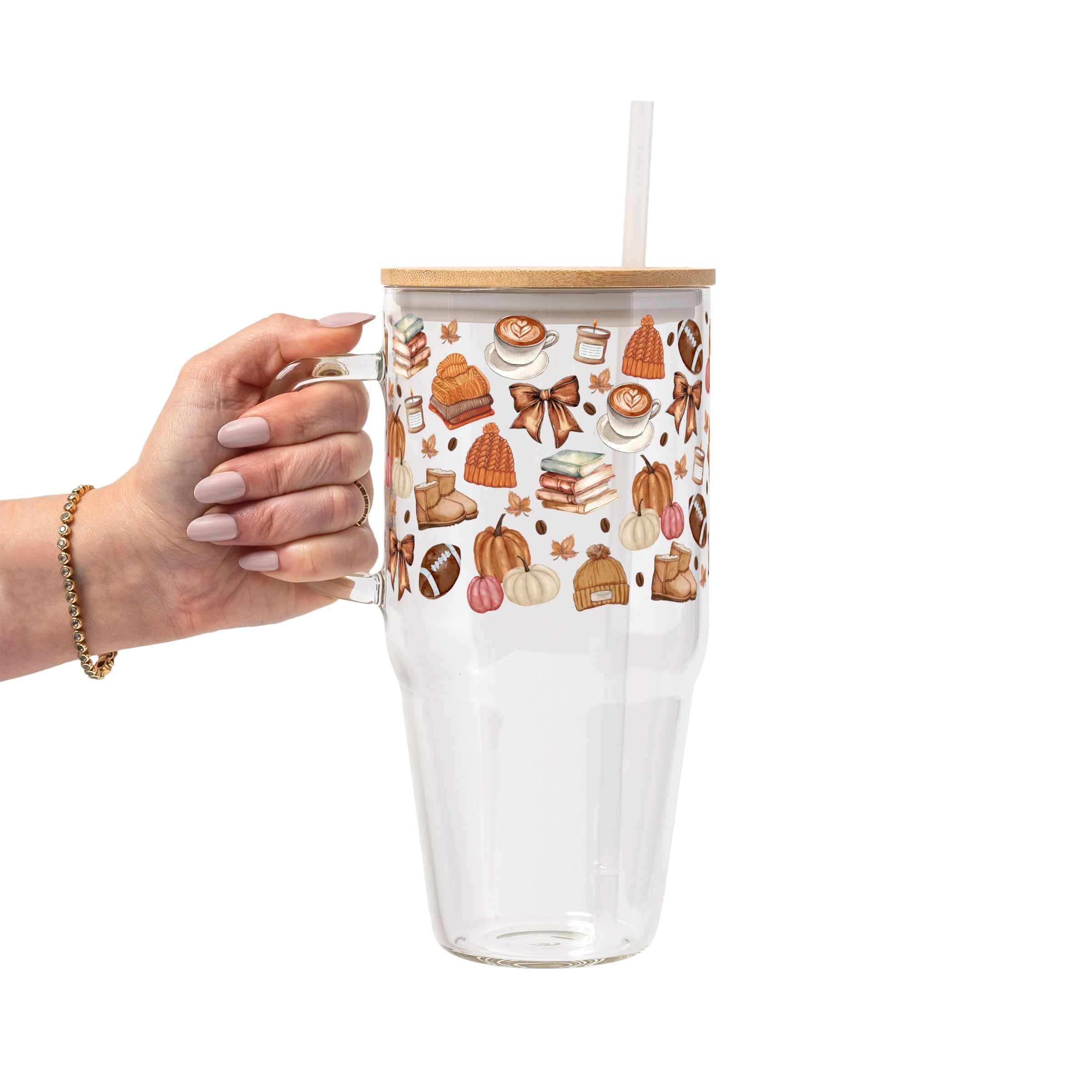 Cozy Fall Glass Cups