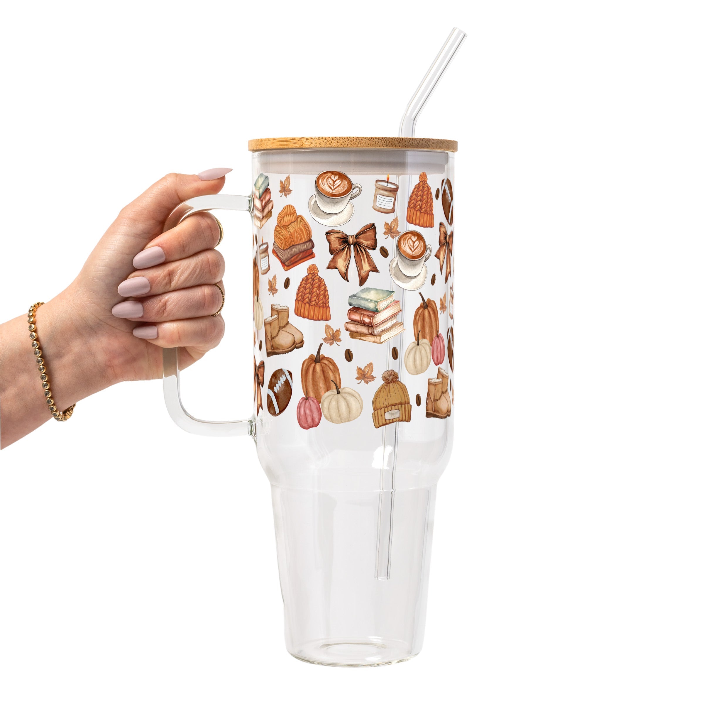 Cozy Fall Glass Cups