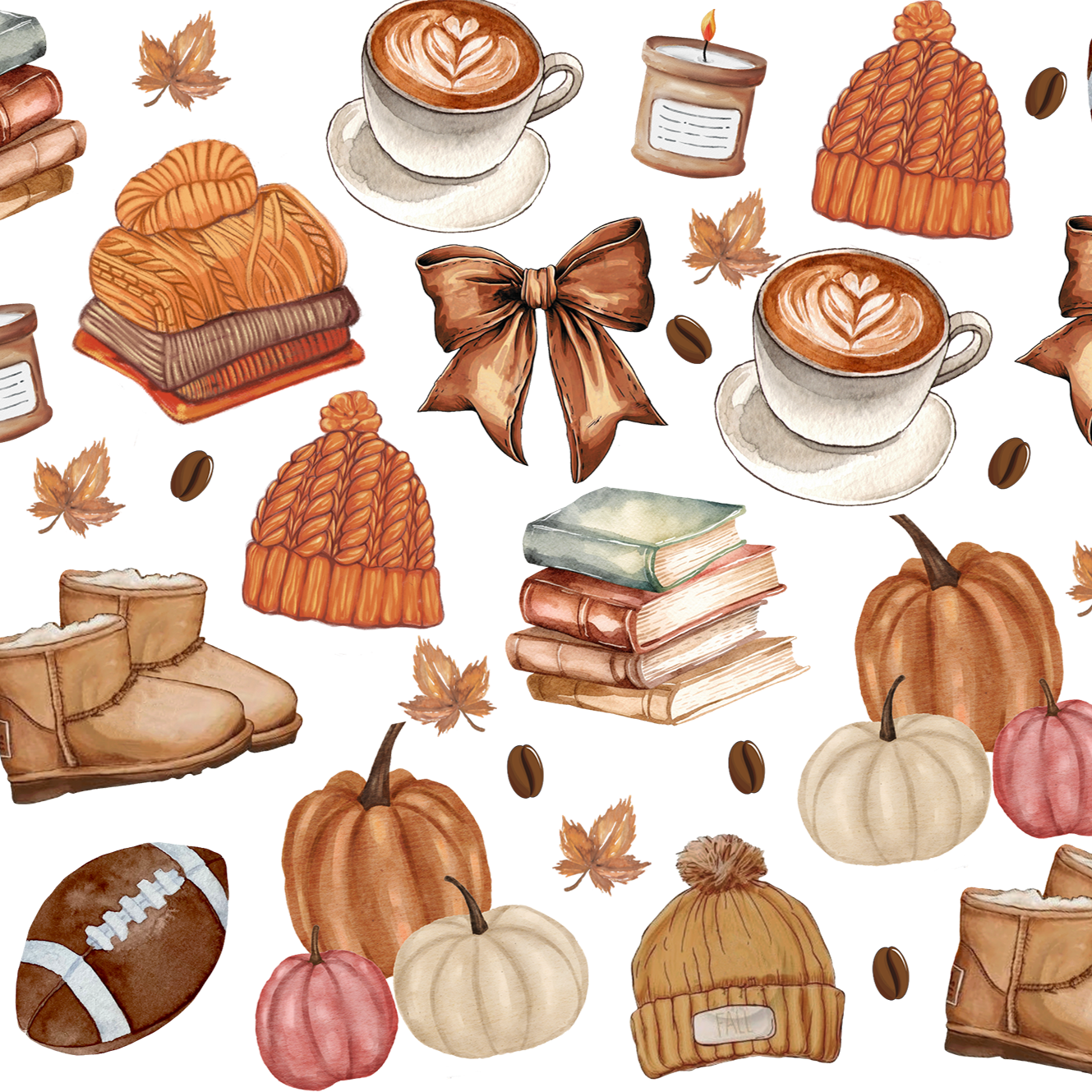 Cozy Fall Glass Cups