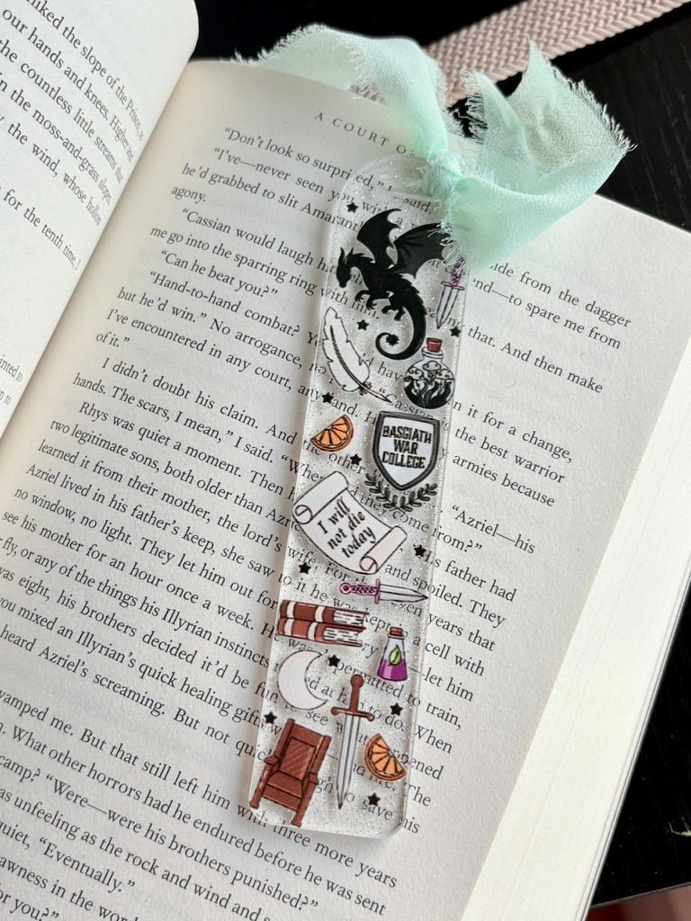 Fourth Wing Symbols Acrylic Bookmark