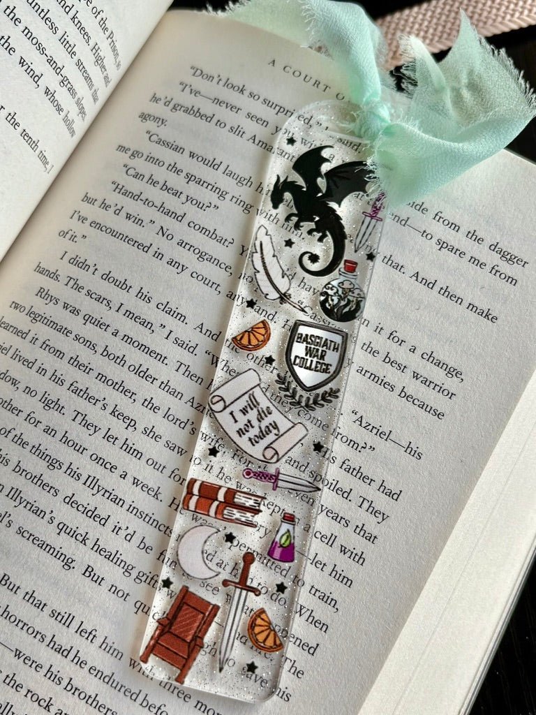 Fourth Wing Symbols Acrylic Bookmark